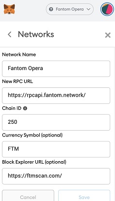 ファントムネットワークの追加方法